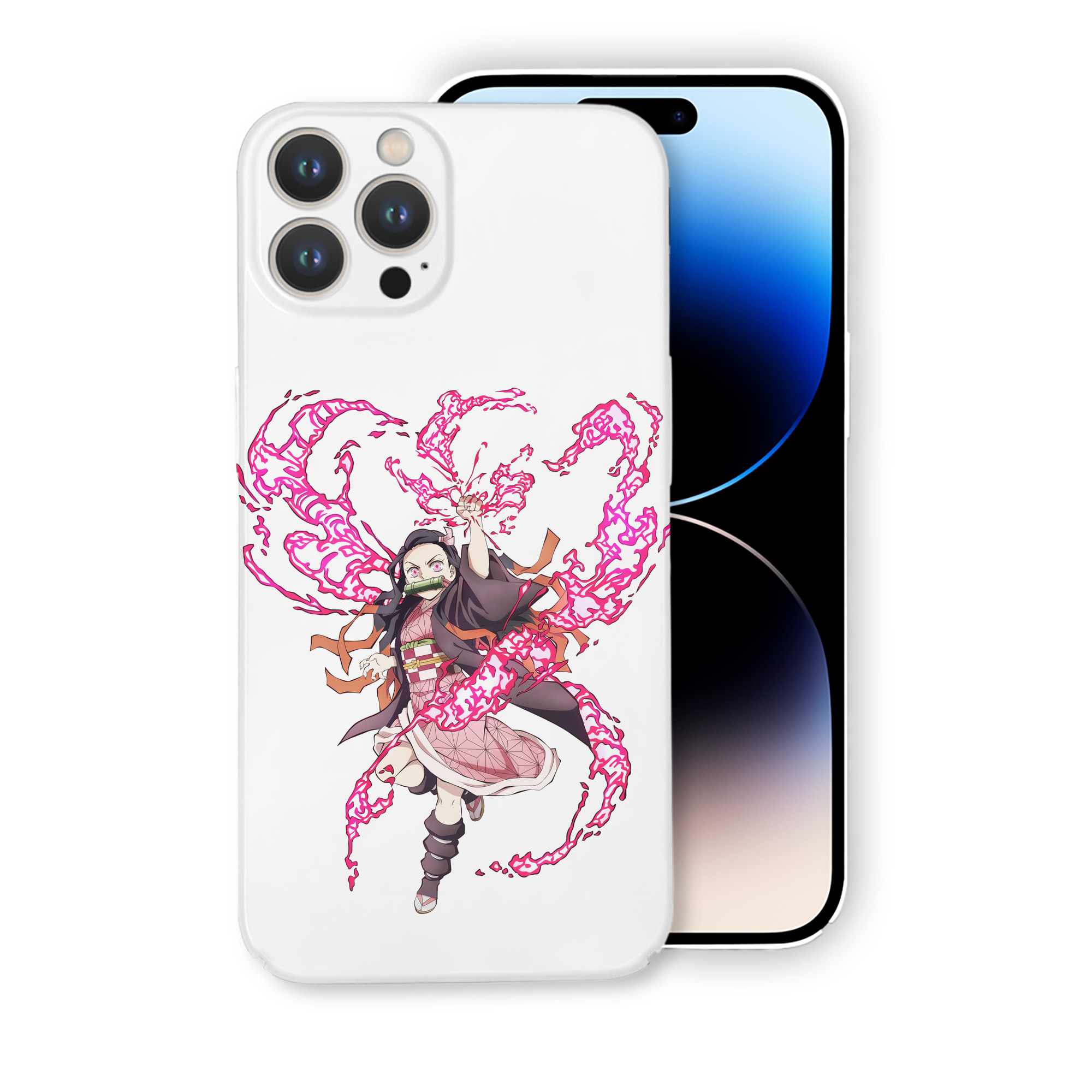 （画像用） 鬼滅の刃（きめつのやいば）竈門 禰󠄀豆子／かまど ねずこ Kamado Nezuko 【iPhone 14シリーズ対応】ハードケース
